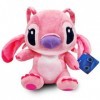 SpassHaus Stitch Angel Doudou 20 cm Lilo et Stitch Petit avec ventouse, peluche à point de piqûre, convient comme cadeau pour