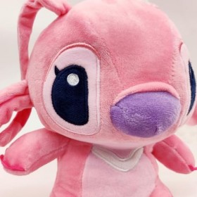 SpassHaus Stitch Angel Doudou 20 cm Lilo et Stitch Petit avec ventouse, peluche à point de piqûre, convient comme cadeau pour