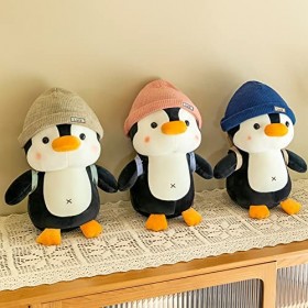 Uposao Pingouin Peluches Jouets, Mignon Pingouin Poupée Peluche Animal Jouet en Peluche, Animal en Peluche Kawaii Cadeaux Jou
