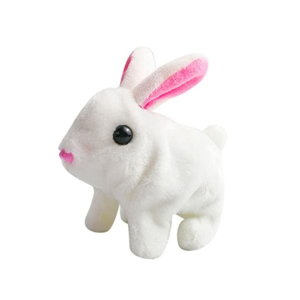 LICHENGTAI Jouet Électronique en Peluche, Jouet Électronique pour Chien/Chat / / Lapin, Chien Qui Marche et Aboie Remuer la Q