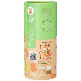 Avenir Kit de porte-clés à coudre en peluche | Renard | Kit de couture pour enfants de 6 ans et plus, marron