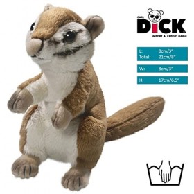 Carl Dick Peluche Tamia, écureuil 17cm 3312