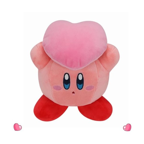 SUNSK Kirby - Peluche kawaii - Douce - Pour enfants, anniversaire, Noël - 17 cm - Rose