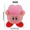 SUNSK Kirby - Peluche kawaii - Douce - Pour enfants, anniversaire, Noël - 17 cm - Rose