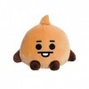 Aurora, BT21- Produit Officiel - Poupée Assise-12,7 cm - Peluche-Marron, 61376