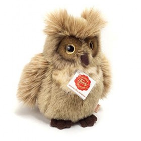 Teddy Hermann - 94163 - Doudou en Peluche avec garnissage recyclé - Chouette Marron Gris 17 cm