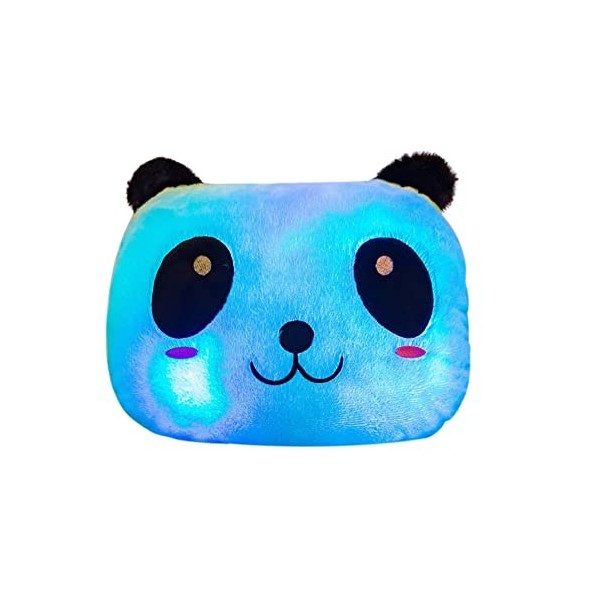 LICHENGTAI Peluche Coussin, LED Panda Oreiller Peluche Coussin Coussins Peluche pour Enfants, Coussin Lumineux Coussin Lumine