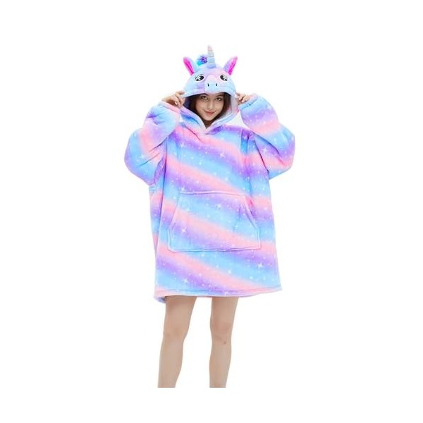 Couverture à capuche surdimensionnée, chaude pour un sweat Sherpa