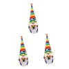 PRETYZOOM 1 PC Poupée GNOME Arc-en-Ciel Géant Arc-en-Ciel Bébé GNOME Scandinave Tomte Figurines Suédoises GNOME en Peluche Gn