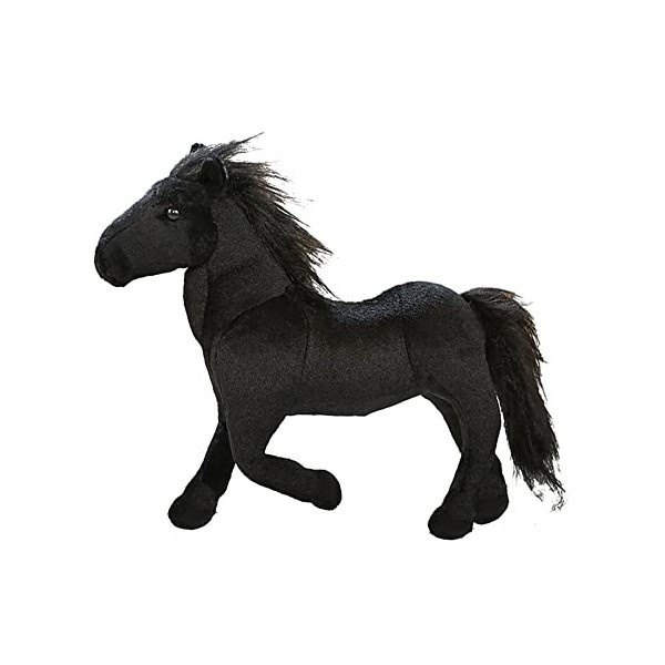 Hpory Peluche Cheval, Réaliste Cheval Peluche Poupée Mignon Oreillers en Peluche Cheval, Stuffed Animal Cheval en Peluche Cou