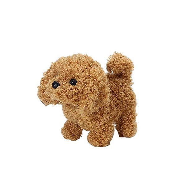 BYNYXI Chien en Peluche électronique pour Enfants, Jouet pour Chien Debout en Peluche pour Chien Qui aboie Chiot Chanter Simu