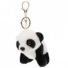 Abaodam Panda Porte-Clés Panda Animal En Peluche En Peluche Pendentif Porte-Clés Pendentif Doux Panda Poupée Jouet Pour Sac À