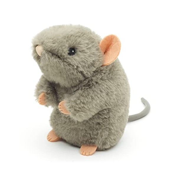 Uni-Toys - Eco-Line - Souris Grise, Debout - en matériau 100% recyclé - 15 cm Hauteur - Souris en Peluche - Doudou