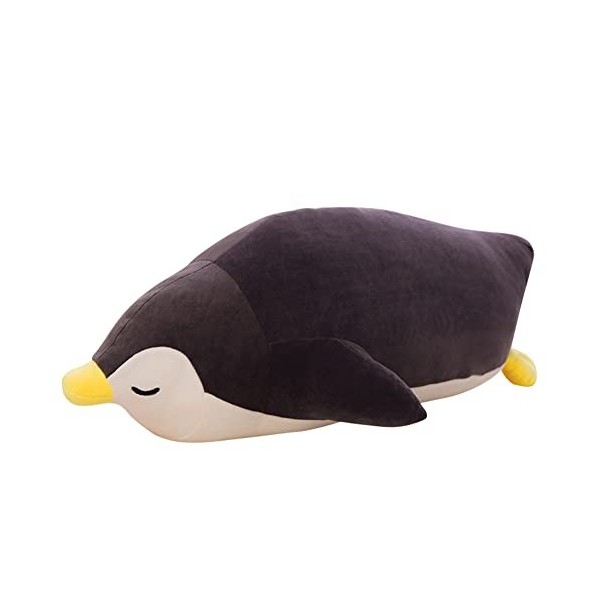 35CM Pingouin en Peluche Poupée, Adorable Doux Pingouin en Peluche Poupée Jouets Animal en Peluche Oreiller Dos Coussin, Étre