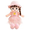 Poupée de Chiffon Fille, 45CM Fille Mignon Jouet en Peluche ,Poupée Bébé Fille Peluche Poupée Jouet ,Princesse Chapeau et Vêt