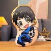 Zhongkaihua Blue Lock Figurines Seishiro Nagi en Peluche – Peluche de Dessin animé Mignonne et Douce en Coton PP rembourré de