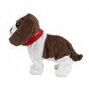 Fdit Robot Jouet Électronique Chiens en Peluche Contrôle Sonore Interactif Écorce Stand Marche Électronique Pet Jouets Cadeau