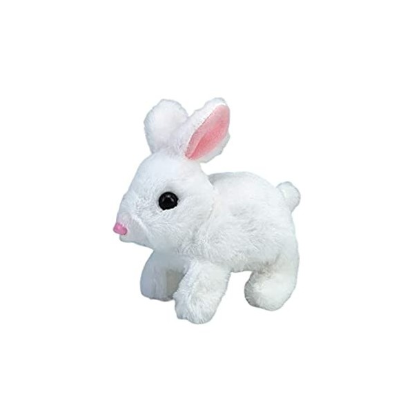 HADAVAKA Jouet Interactif Peut Marcher Et Parler Jouet Lapin Électrique, Peluche Lapin Lapin Animal De Compagnie Jouet Électr