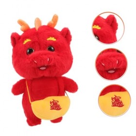 VICASKY Année du Dragon Peluche Dragon Animaux en Peluche Décoration du Nouvel an Chinois Figurine De Dragon Chinois Peluche 