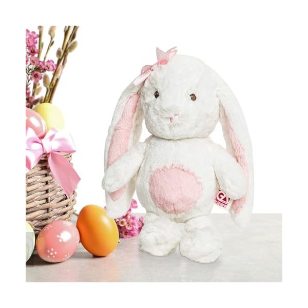 Povanjer Jouet en Peluche Lapin, Animal en Peluche Lapin - Animaux en Peluche de poupée de Lapin | Oreiller en Peluche Doux e