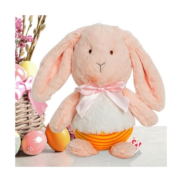 Povanjer Jouet en Peluche Lapin, Animal en Peluche Lapin - Animaux en Peluche de poupée de Lapin | Oreiller en Peluche Doux e