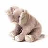 Uni-Toys - Éléphant assis - 14 cm hauteur - Éléphant en peluche - Peluche