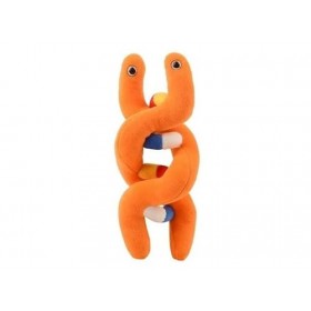 Giantmicrobes Porte-clés en forme de microbe géant en peluche ADN