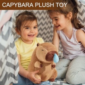 Chdiwgd Animal en Peluche Capybara,Oreiller en Peluche Capybara Super Doux et Mignon - Capybara – Figurine en Peluche, Jouet 