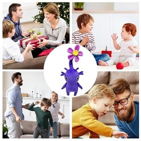 Peluches De La Série Pik-min, Poupée En Peluche Pik-min À Fleurs Roses Et Feuilles Vertes, Super Doux, Peluche De Per.sonnage