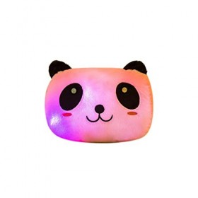 Peluche Lumineuse Panda, Peluche Panda LED Plush Panda, Mignon Coussin en Peluche Jouets en Peluche de Panda avec Coloré Lamp