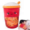 Onlynery Peluche farcie au thé au Lait,Jouets en Peluche Doux Kawaii - Oreiller de Couchage pour Enfants, Tasse à thé Boba av