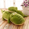 Peluche Crocodile, 60cm Couché en Peluche Crocodile Vert Crocodile Oreiller en Peluche Jouet Poupée Grand Crocodile en Peluch