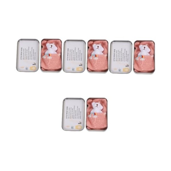 Toyvian 1 Jeu Mini Ours en Peluche Petit Tapis Ours en Peluche De Remise des Diplômes Ornement Animal De Pâques Ours De Gradu