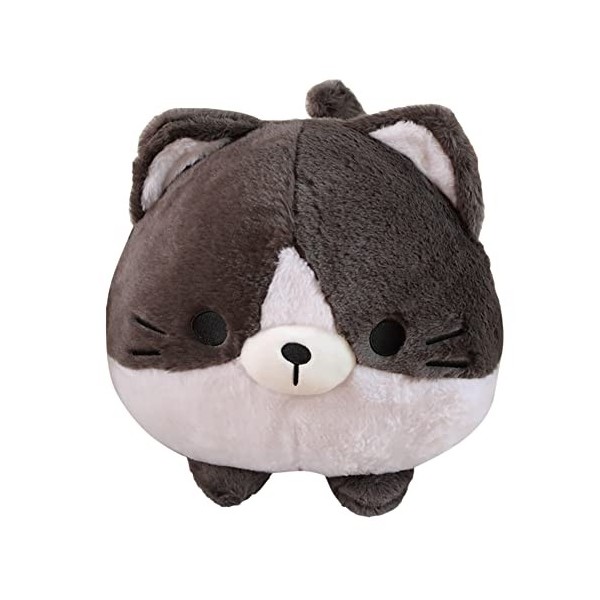 URFEDA Chat Peluche Coussin Animal Coussin Moelleux Chat Oreillers en Peluche Chat Poupée Confort Jouets Coussins Peluche pou