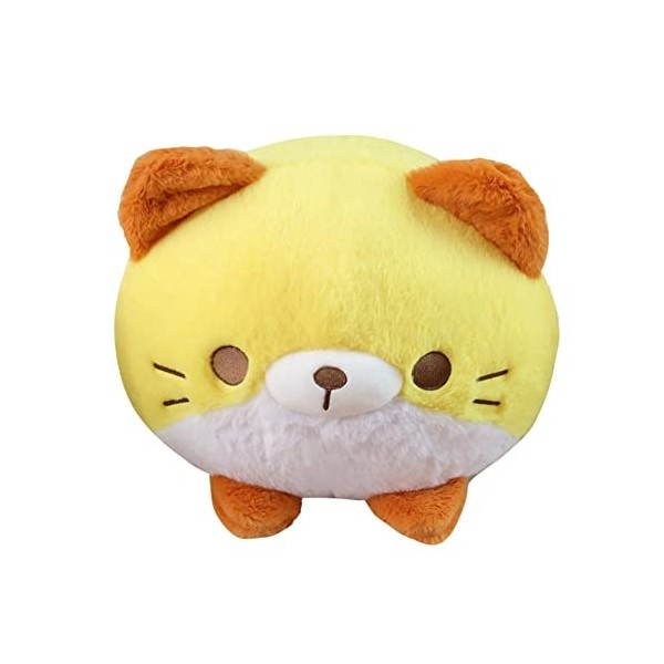 URFEDA Chat Peluche Coussin Animal Coussin Moelleux Chat Oreillers en Peluche Chat Poupée Confort Jouets Coussins Peluche pou