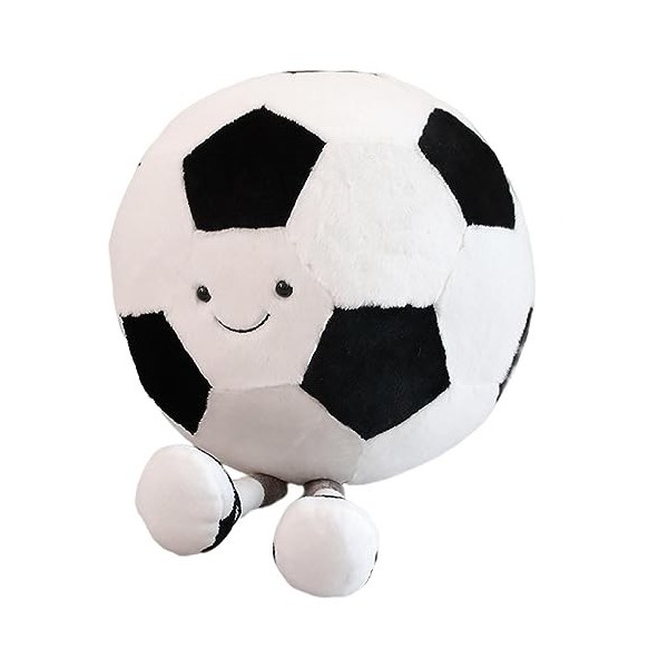 Peluche douce de basket-ball de football, jouets en peluche anthropomorphe Chubby Ball poupée en peluche avec jambes, jouet c