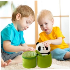 Budstfee Panda Peluches Panda Bambou Peluche Jouet 11,8 Pouces Bambou Tube Panda Oreiller Peluche Panda Ours Peluches Panda p