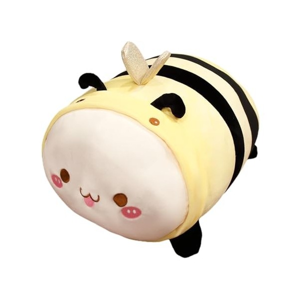 Abeille en peluche, cochon corgi de dessin animé, panda en peluche, adorable décoration de lit, décoration dintérieur de voi