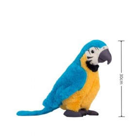 LAARNT 27cm Perroquet en Peluche Doux et Confortable,Poupée en Peluche en Perroquet，Cadeaux pour Filles garçon Enfants
