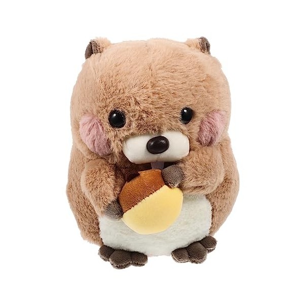 Toyvian Marmotte Poupée Oreiller pour Lit Bébé en Peluche Fille Cadeaux danniversaire Mignon Animaux en Peluche Marmotte en 