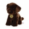 Aurora, 26379, MiYoni Labrador Chocolat, 11In, Peluche, Marron foncé