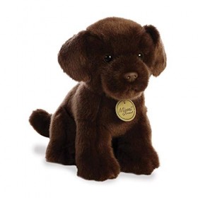 Aurora, 26379, MiYoni Labrador Chocolat, 11In, Peluche, Marron foncé