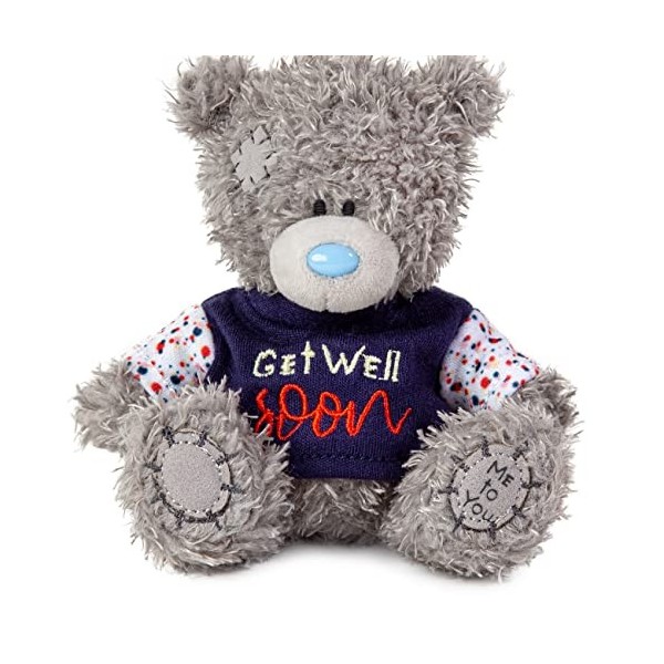 Me To You Bear Me to You Tatty Teddy Get Well Soon Ours en Peluche 10 cm-Collection Officielle T-Shirt pour bébé et Tout-Peti