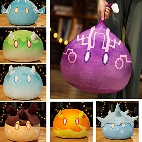 BYNYXI Genshin Impact Peluche Slime, 35cm Anime Slime Peluche Oreiller Peluche Slime Monster Peluche Jouet pour Enfants Adult