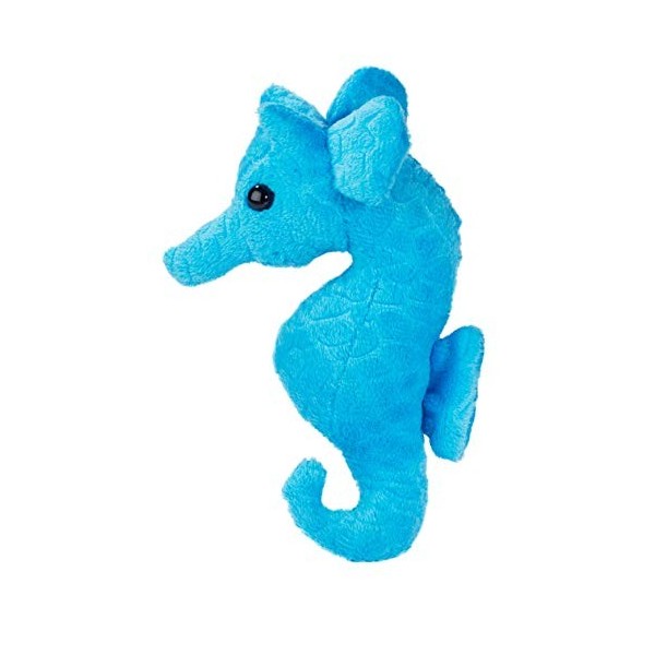 IMPEXIT Peluche Hippocampe dans Pochette Cadeau 9/8/6cm Bleu 