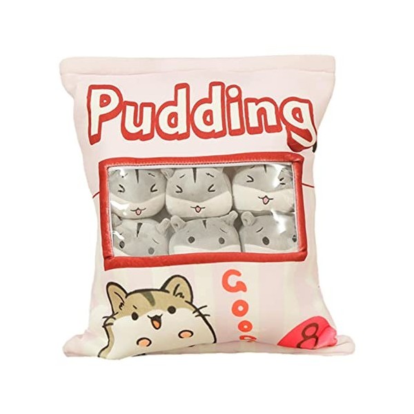 Bexdug Snack Bag Oreiller en Peluche,Peluche en Peluche pour Hamster en Peluche | Snack Mini Hamster Jouets Poupée BanDessiné