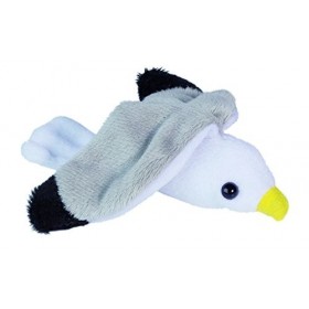 IMPEXIT Peluche Mouette dans Pochette Cadeau 9/8/6cm