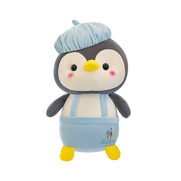 ISAKEN Peluches Kawaii Peluche Pingouin, Animal en Peluche Doux en Peluche Oreiller, Jouets de Confort de Sommeil pour Les To