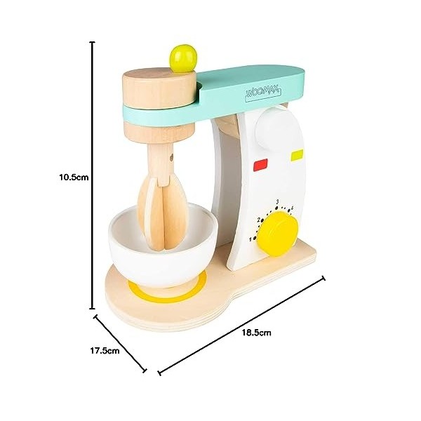 WOOMAX - Mixeur avec accessoires en bois WOOMAX 46466 