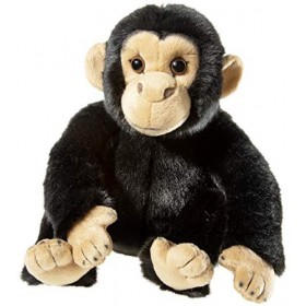 HEUNEC CLASSIC- Animal en Peluche, 238879, Noir
